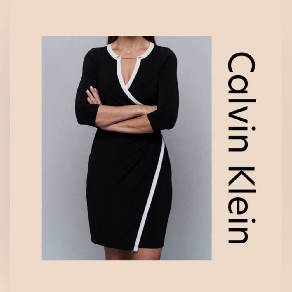 Calvin Klein Women’s 3/4 Sleeve Mini Dress Size 6